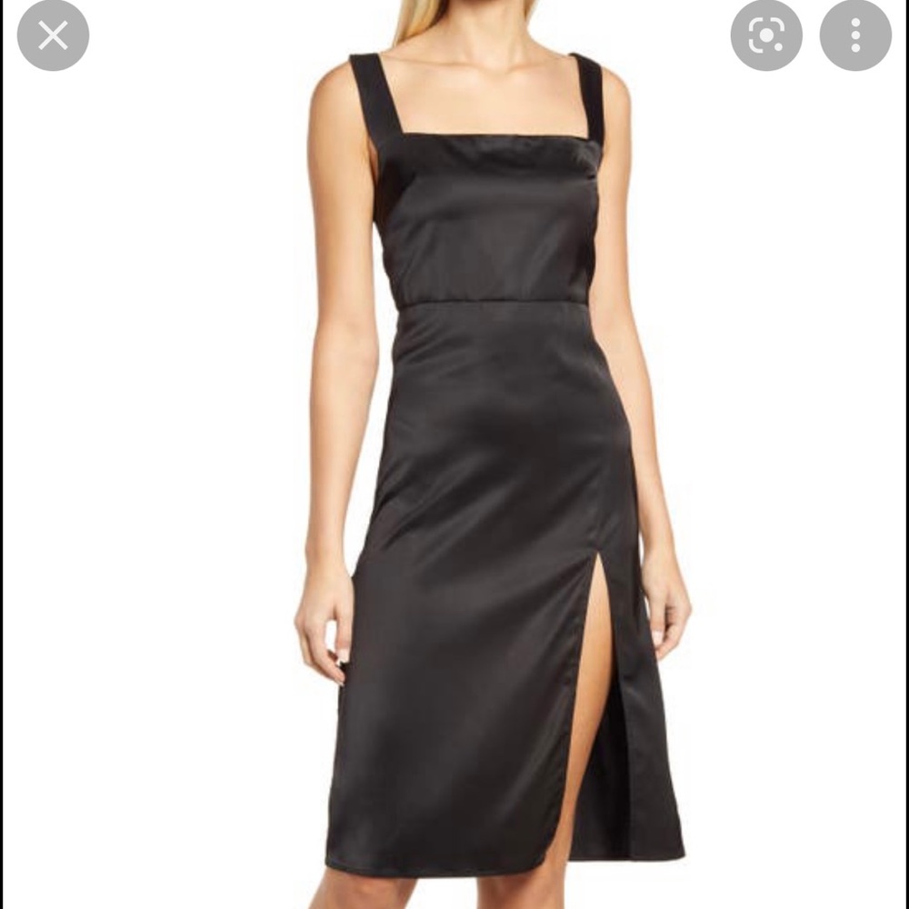 Black silk dress